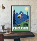 poster alpe dhuez design vintage