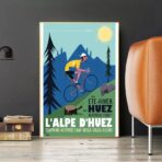 poster alpe dhuez design vintage