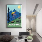 poster alpe dhuez design vintage
