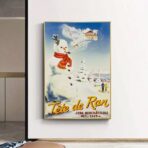 poster alpes jura ski vintage
