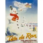 poster alpes jura ski vintage