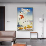 poster alpes jura ski vintage