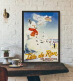 poster alpes jura ski vintage