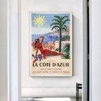 poster alpes provence cote dazur vintage