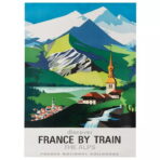 vintage alps poster