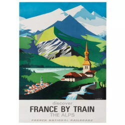 vintage alps poster