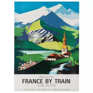 vintage alps poster