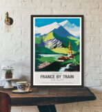 vintage alps poster
