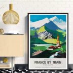 vintage alps poster