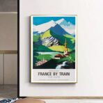 vintage alps poster