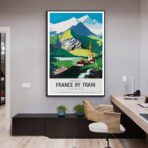 vintage alps poster