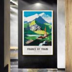 vintage alps poster