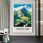 vintage alps poster