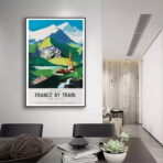 vintage alps poster