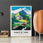 vintage alps poster