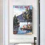 old poster aix les bains