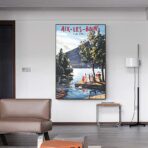old poster aix les bains