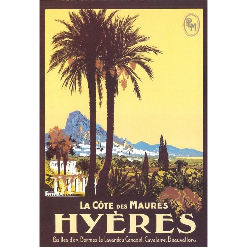 old hyeres poster old hyeres poster
