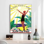 old poster juan les pins