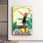 old poster juan les pins