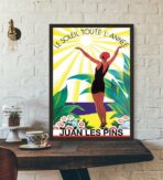 old poster juan les pins