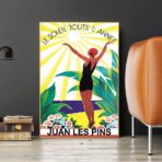 old poster juan les pins