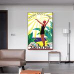 old poster juan les pins