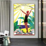 old poster juan les pins