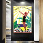 old poster juan les pins