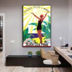 old poster juan les pins
