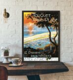 old poster le touquet paris plage