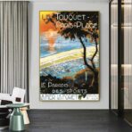 old poster le touquet paris plage