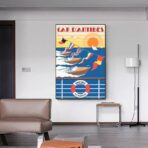 vintage antibes poster