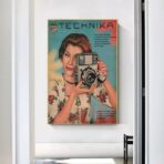 vintage camera poster