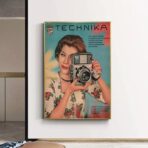 vintage camera poster