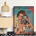 vintage camera poster