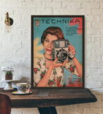vintage camera poster
