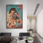 vintage camera poster