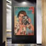 vintage camera poster