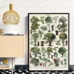vintage tree poster