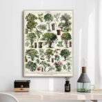 vintage tree poster