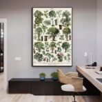vintage tree poster