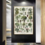 vintage tree poster