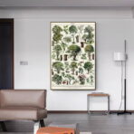vintage tree poster