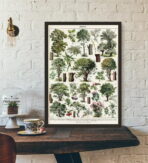 vintage tree poster