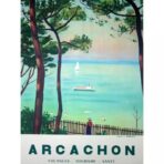 poster arcachon vintage