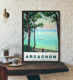 poster arcachon vintage
