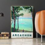 poster arcachon vintage