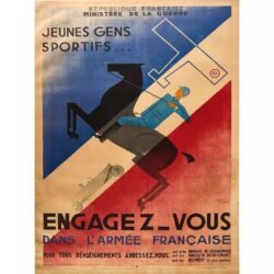 vintage french army poster