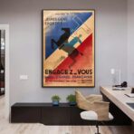 vintage french army poster